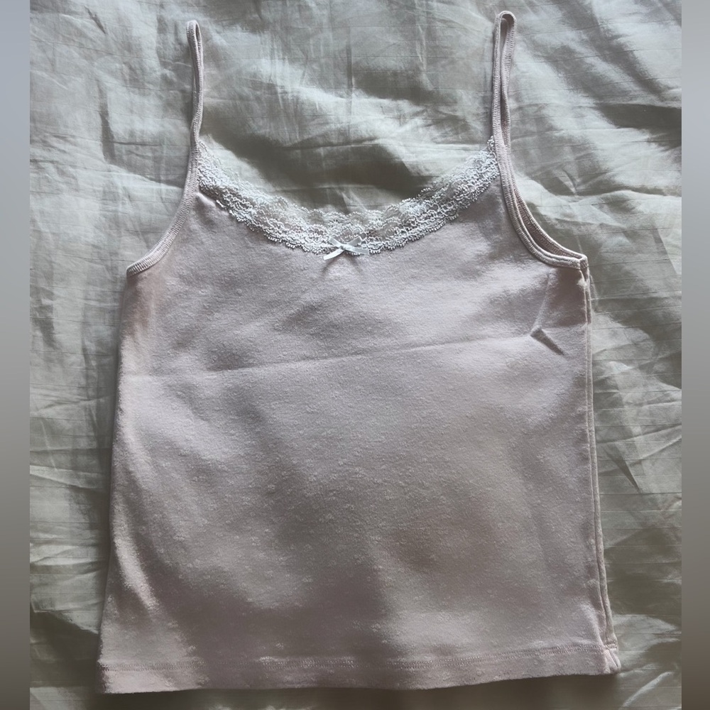 Brandy Melville Soft Pink Lace Cami